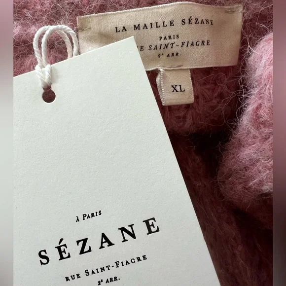 Sezane Pink Women's Cardigan Sweater - Picture 13 of 15